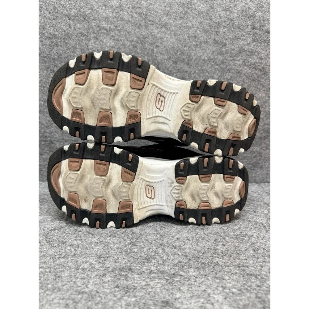 Skechers D'Lites Me Time BLACK-ROSE GOLD Air Cooled Memory Foam‎ Reg $80